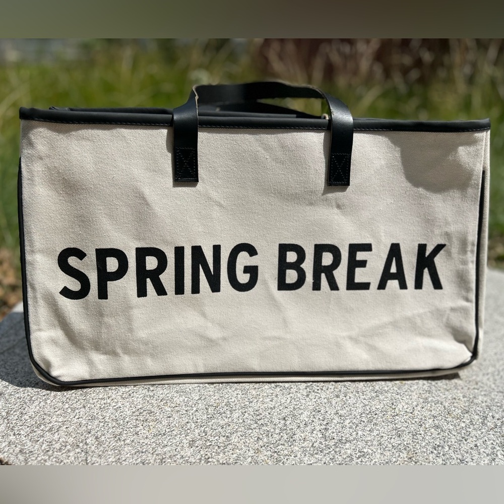 Spring Break Canvas Tote Bag